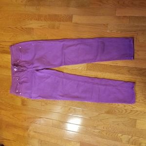 JC Penney purple skinny ankle pants (Size 6 Long)